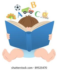 https://www.shutterstock.com/image-vector/figure-depicts-child-book-260nw-89525470.jpg