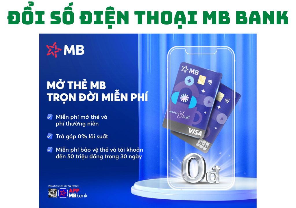 Đổi số điện thoại MB Bank