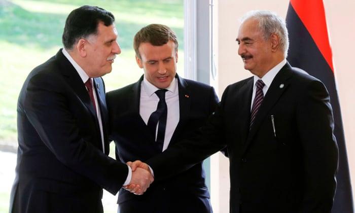 Libyan rival leaders agree to ceasefire after Macron-hosted talks | World  news | The Guardian