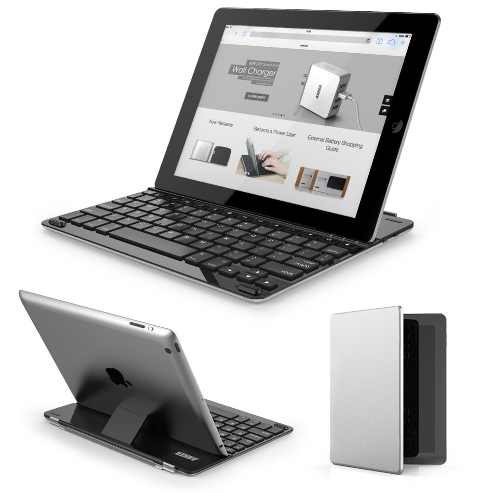 Anker Ultra Thin Bluetooth Keyboard Cover For Ipad 4 Ipad 3 Ipad 2