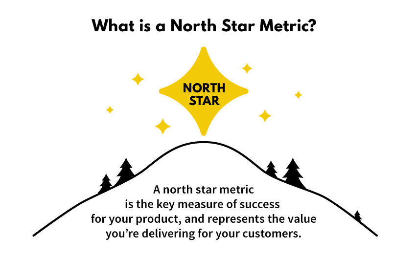 Definition of North Star Metric in SaaS growth plan.