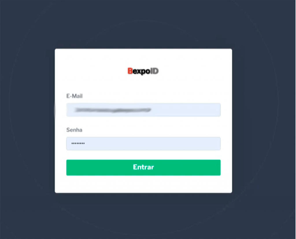 Tela de Login para a plataforma de Consulta de Óbito do LivIDD