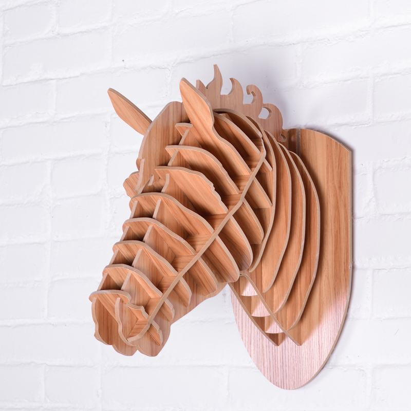 Horse Wall Décors Cherry Wood