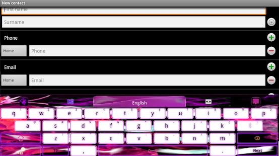 Download GO Keyboard Pink Flame theme apk