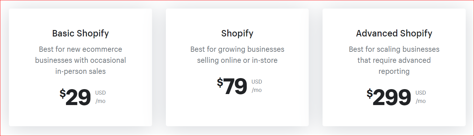 shopify prices in nigeria
