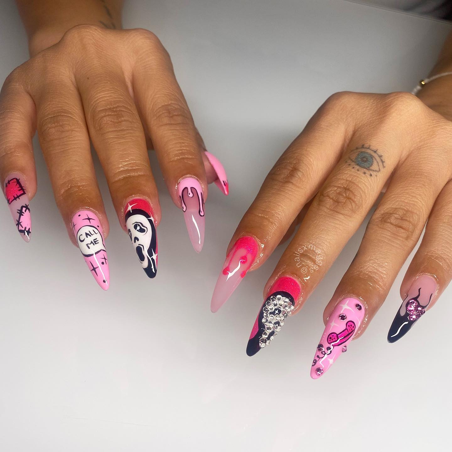Pink Horror Movie Design