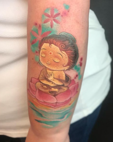 Baby Buddha Tattoo