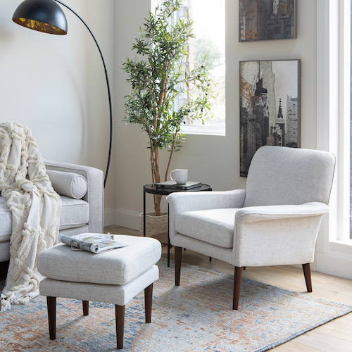 Donna cream armchair from EZ Living Furniture.