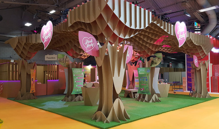 Honeycomb panel cardboard structure booth trade show