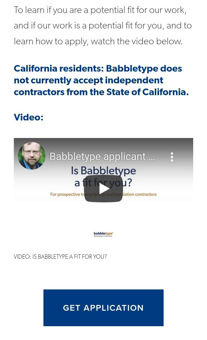 babbletype get paid for transcription jobs