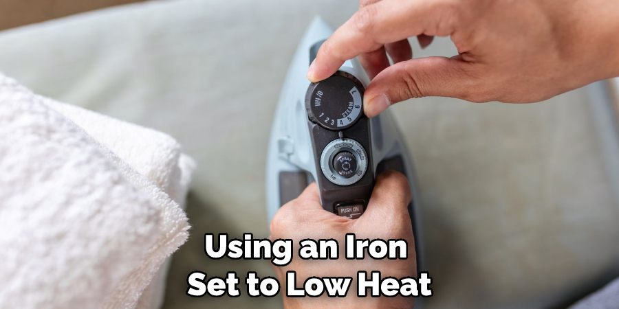 Using an Iron Set to Low Heat