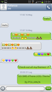 Download GO SMS iPhone (iOS) Theme apk