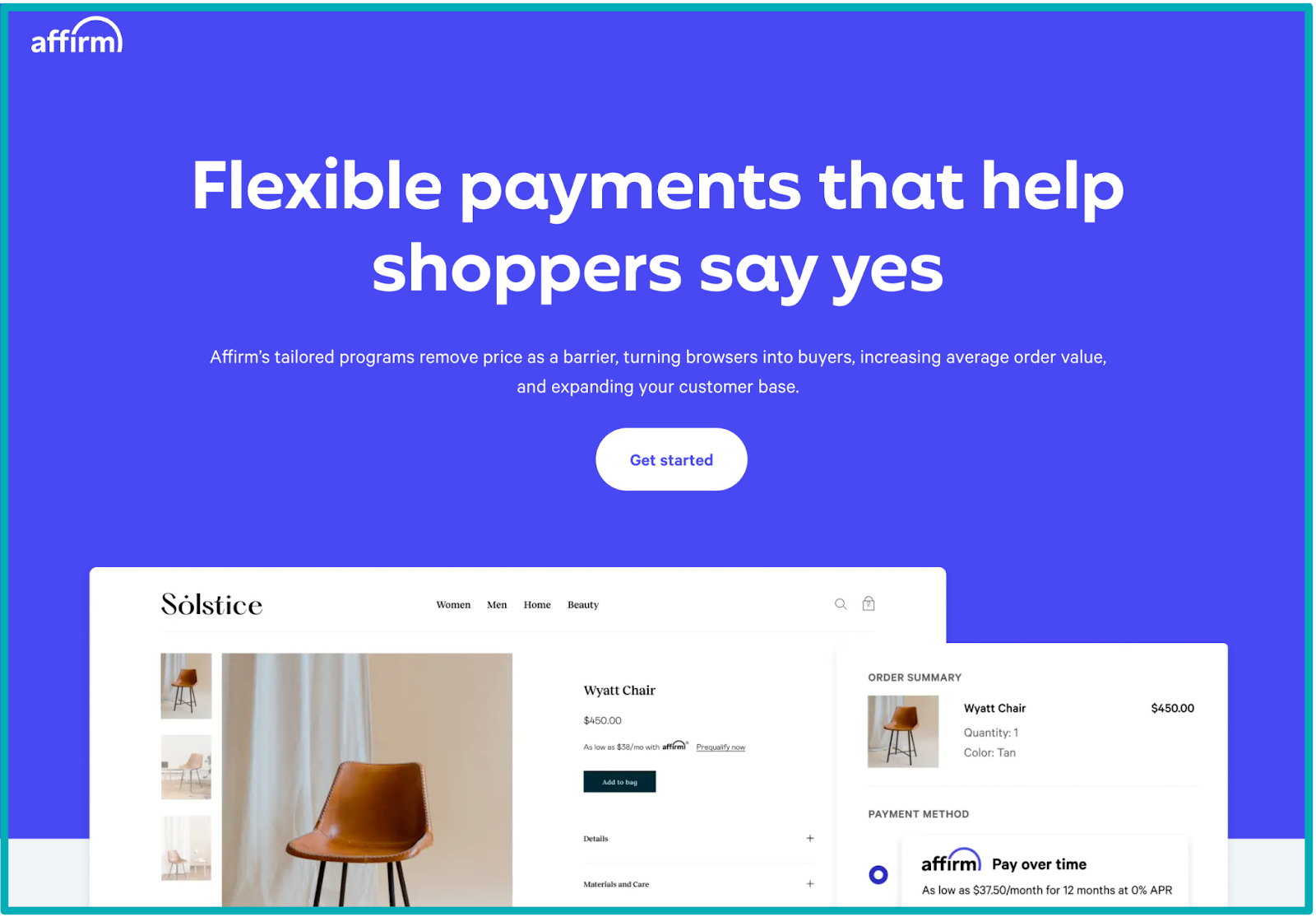 Affirm payments on Shopify
