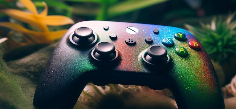 Control de video juego  Descripción generada automáticamente con confianza baja