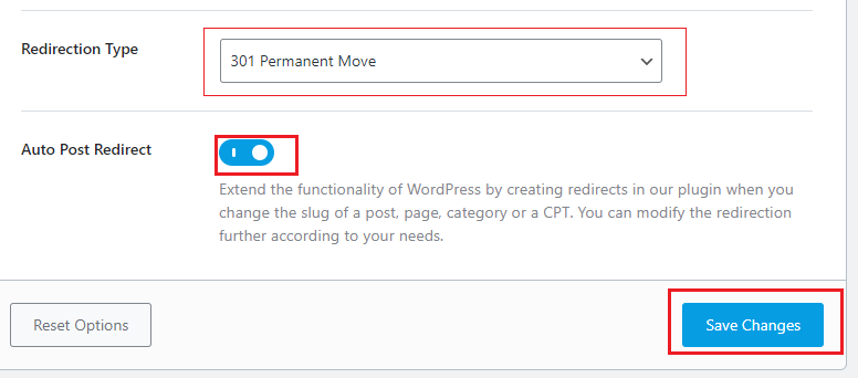 create redirection in rank math