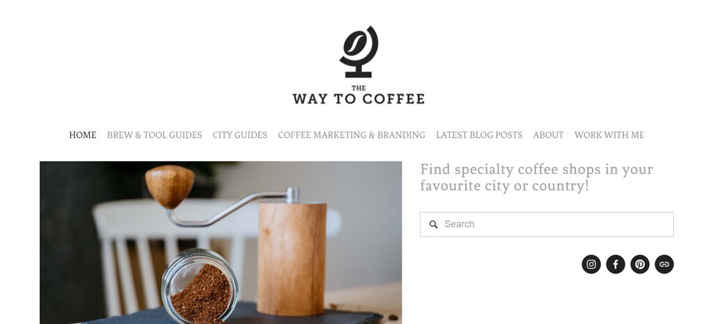 Way To Coffee offre la possibilité de trouver des cafés spécialisés dans votre région.