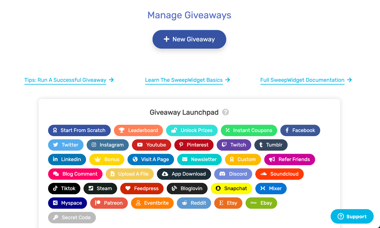 Giveaways on Twitch for increased engagement