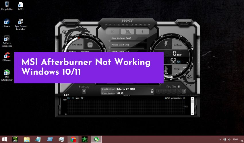 MSI Afterburner Not Working Windows 10/11: