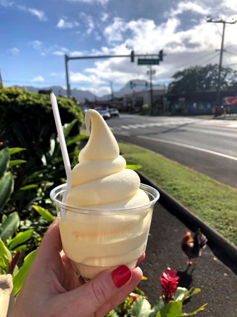 Dole Whip at Hilo Hattie near Lihue - Kauai Things to Do: a Guide to the Garden Isle of Hawaii