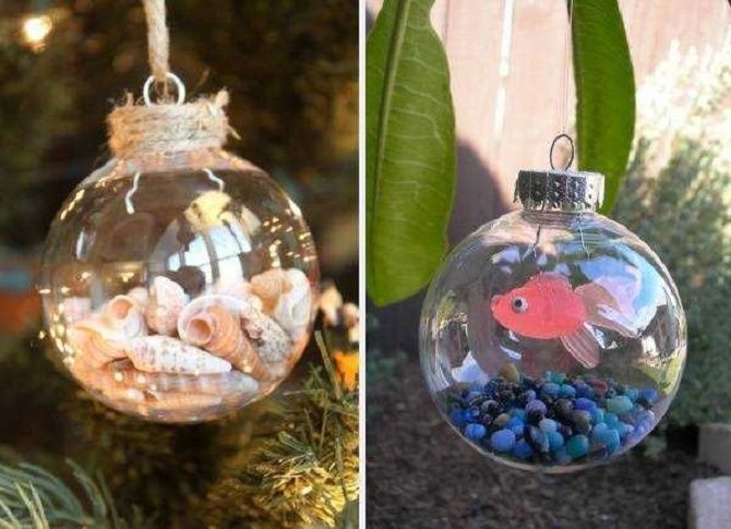 Beautiful and unusual decor of Christmas balls - the best ideas with photo 22
