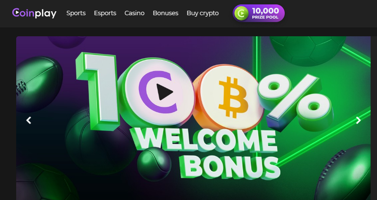 Image shows Coinplay Welcome Bonus