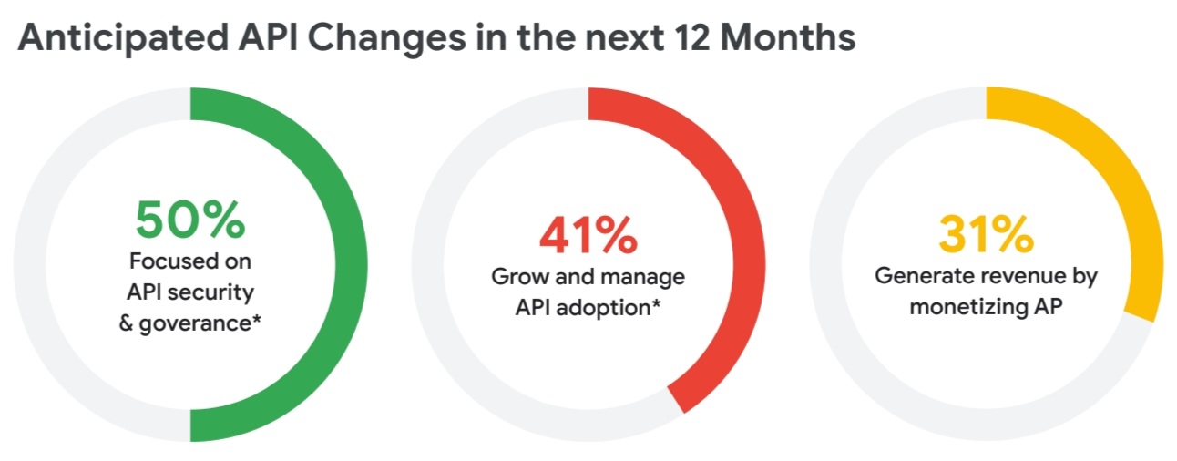 An image showing anticipated API changes in the next 12 months.