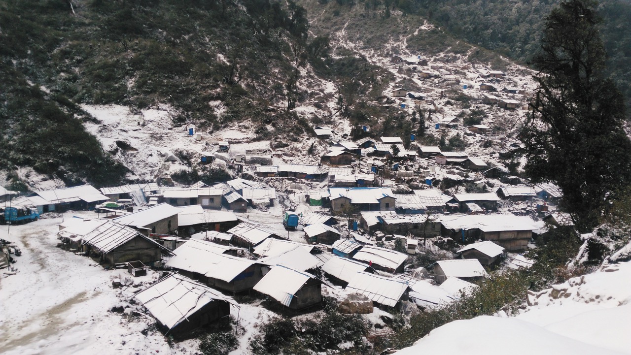 Suden IDP site in winter 