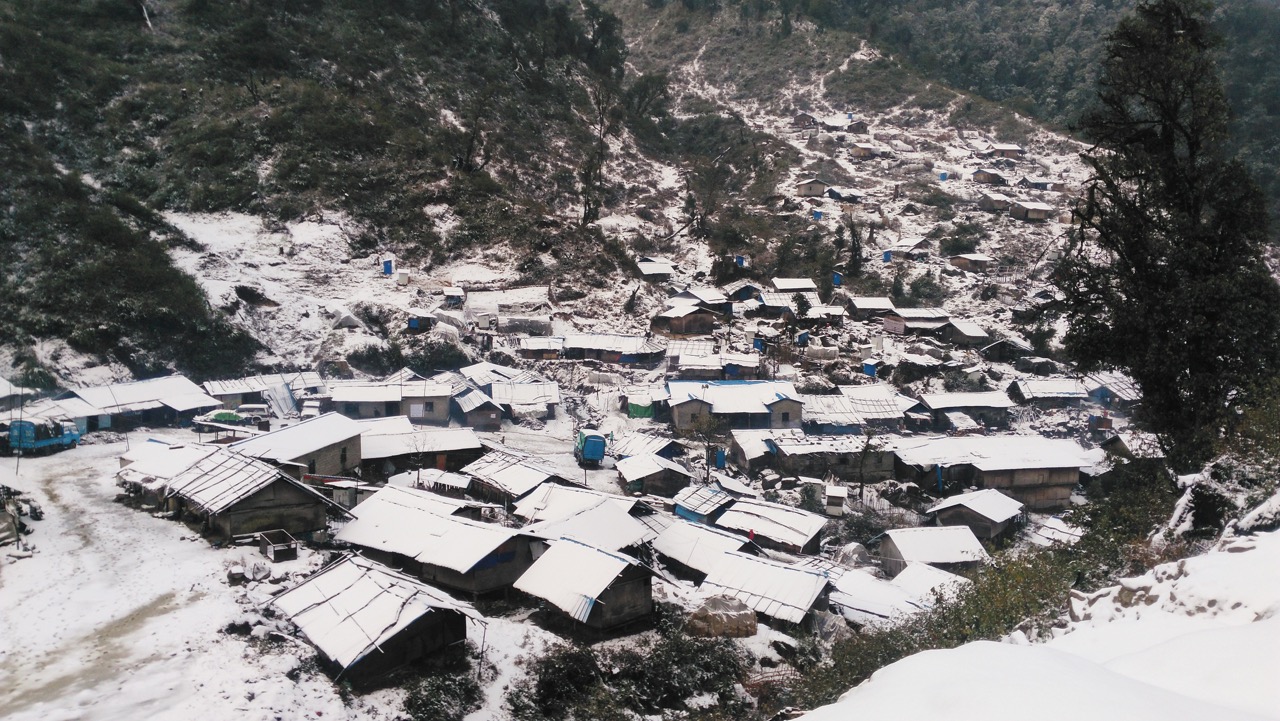 Suden IDP site in winter 