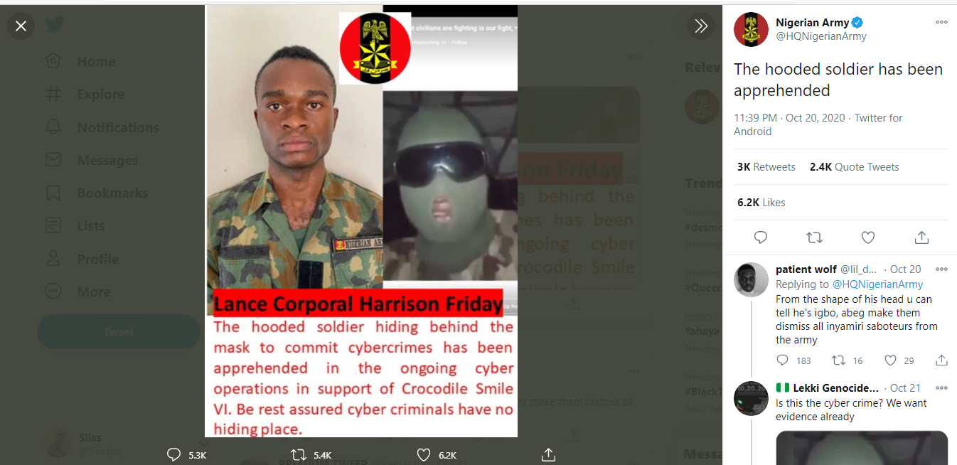#EndSARS: Nigerian Army dispels #Lekkishootings as 'Fake news' but its evidences continue to shift