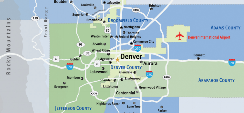Denver metro map