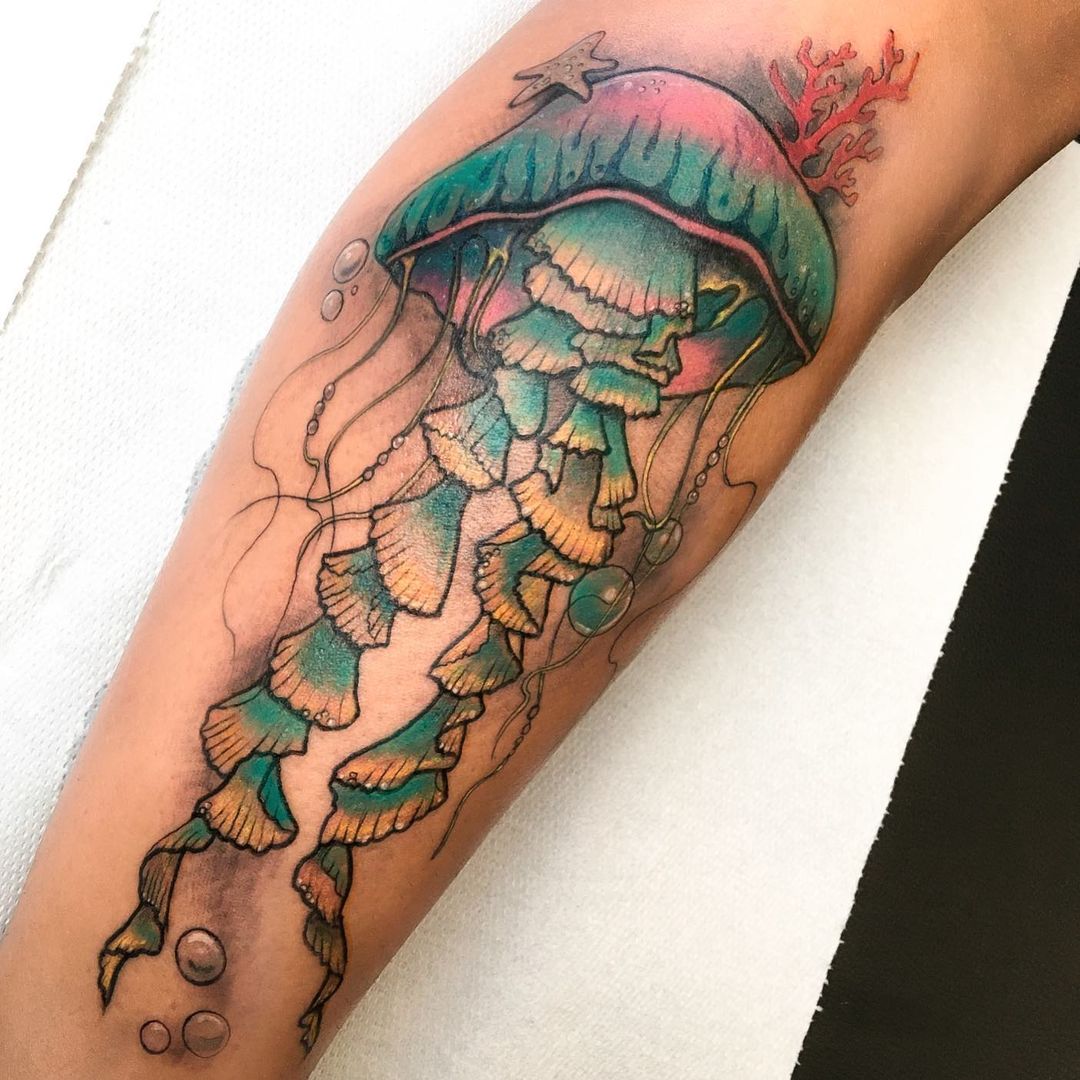 Medusa Jellyfish Tattoo