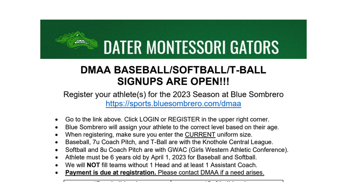 2023 DMAA Baseball Softball TBall signups 1-27-2023.pdf