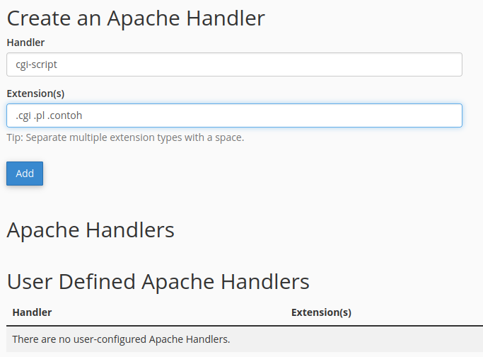 Mengenal Apache Handler di cPanel
