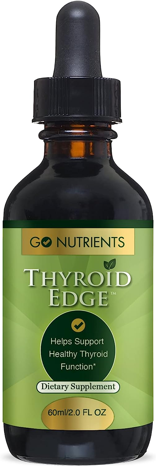 
Go Nutrients Thyroid Edge Thyroid Support Dietary Supplement 2 FL Oz Bottle