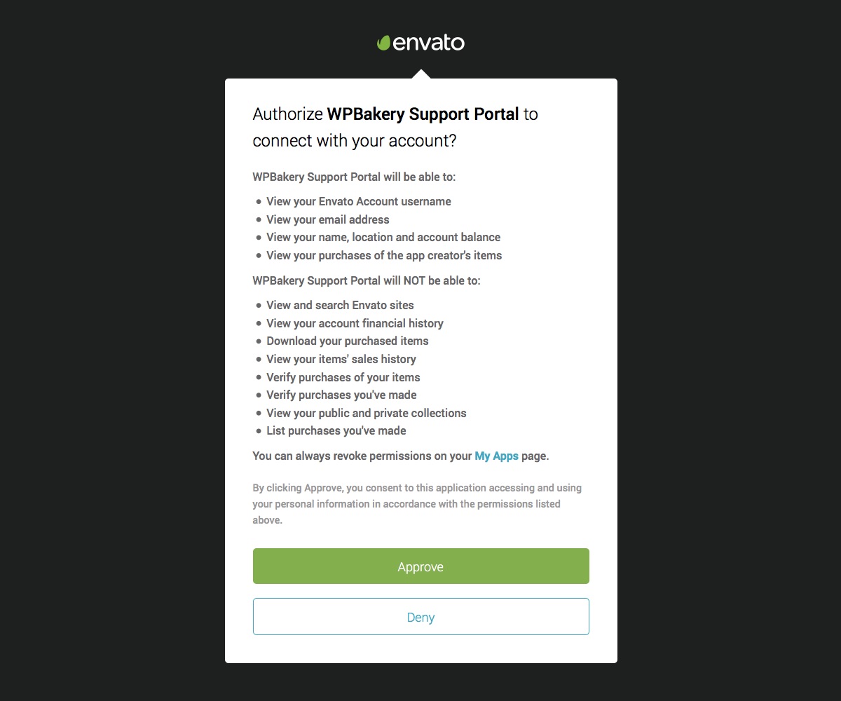 Ativar via Envato