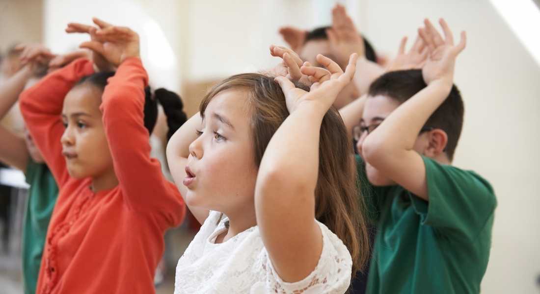 kids dancing in school