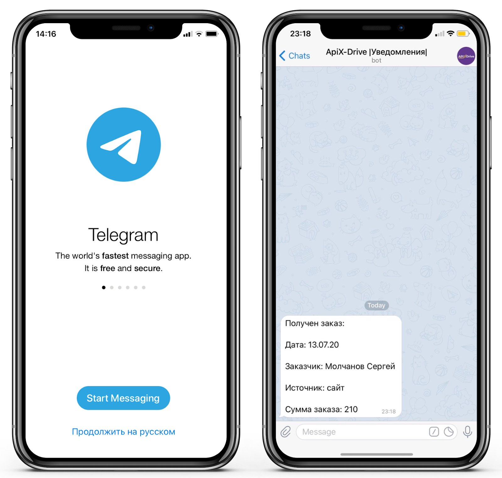 Передача данных из Google Таблиц в Telegram