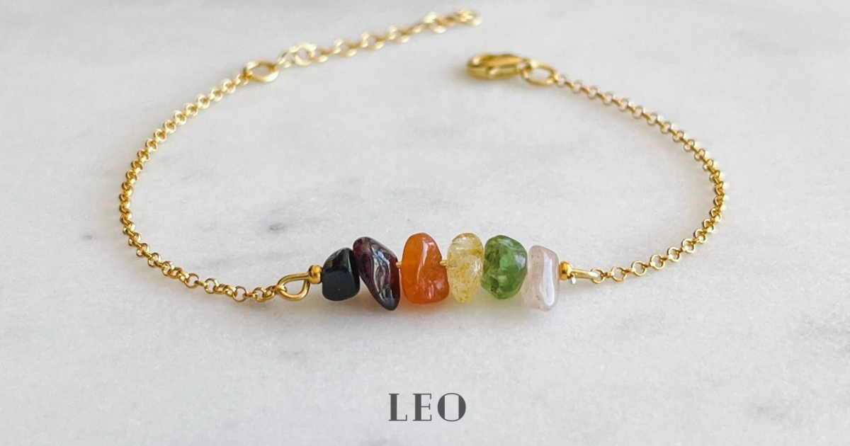 leo crystal bracelet