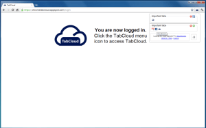 TabCloud Chrome Extension