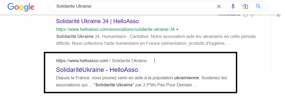 référencement SEO d'une page