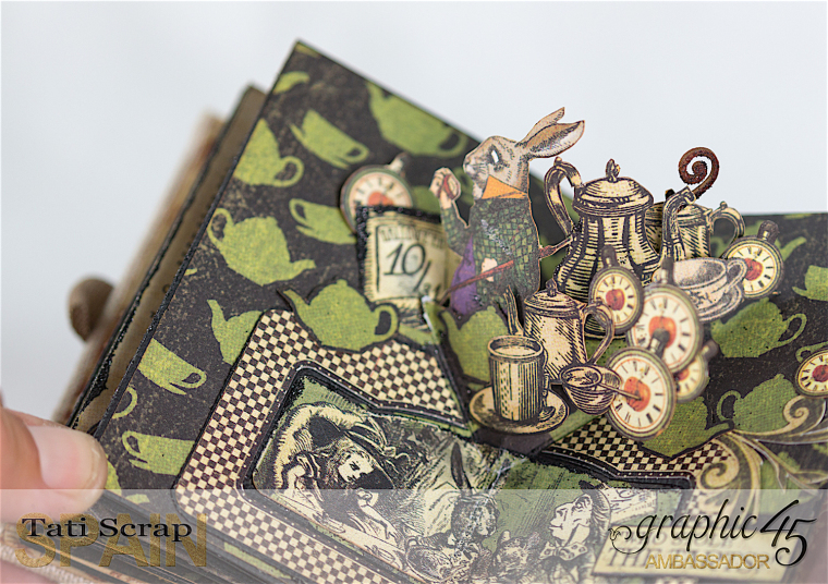 Tati, Hallowe'en in Wonderland - Deluxe Collector's Edition, Pop-Up Book, Product by Graphic 45, Photo 27