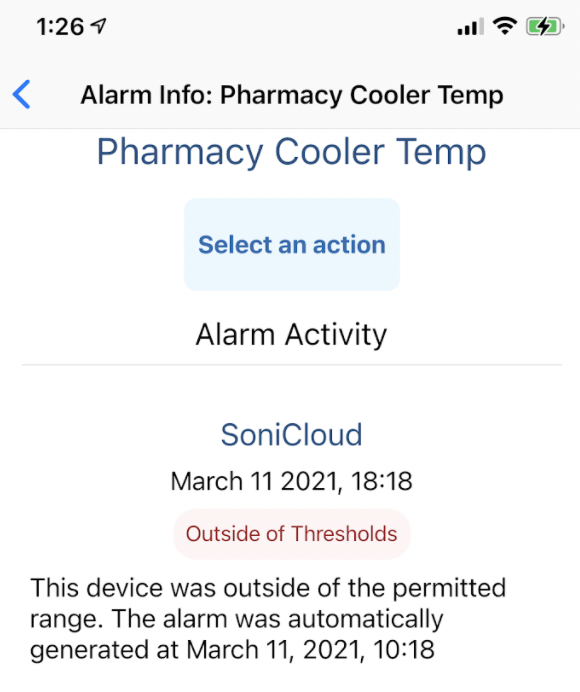 Hospital Refrigerator Temperature Monitoring Alarm