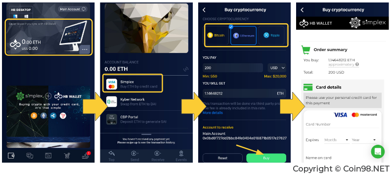 visa mastercard hb wallet