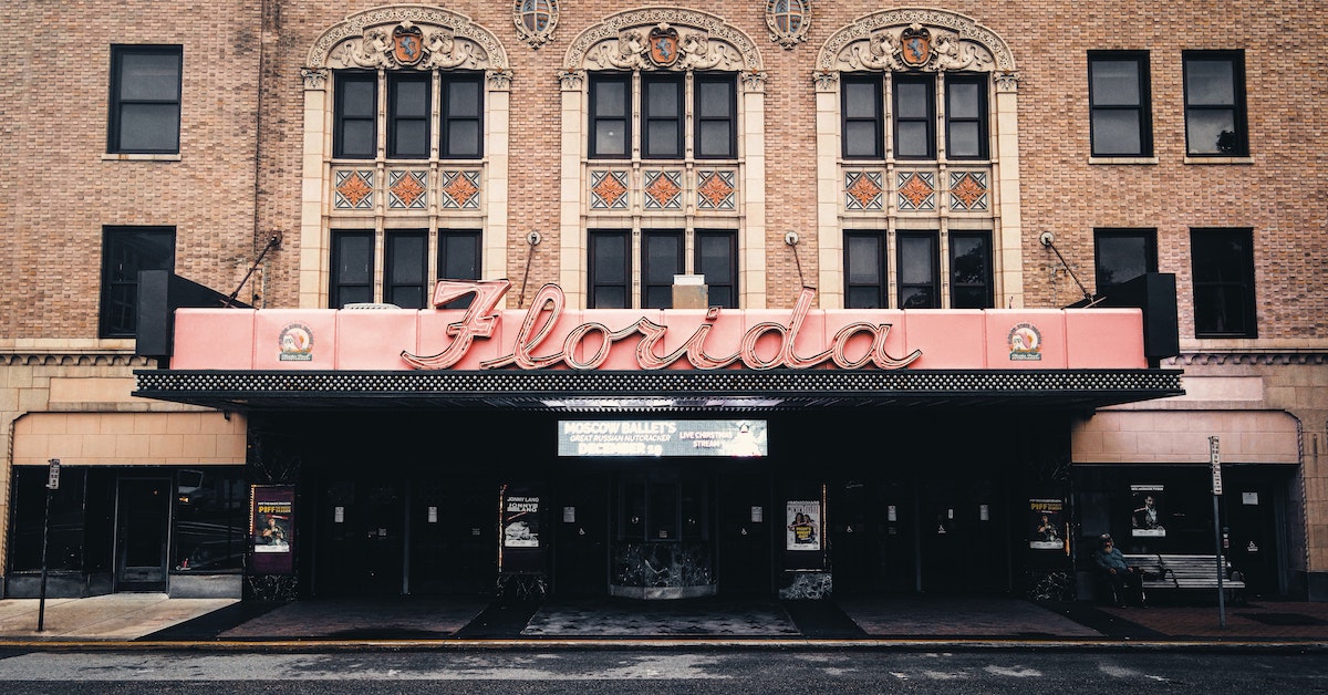 Florida retro sign theater venue