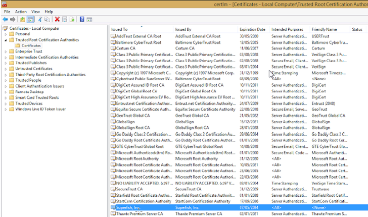 superfish-certs