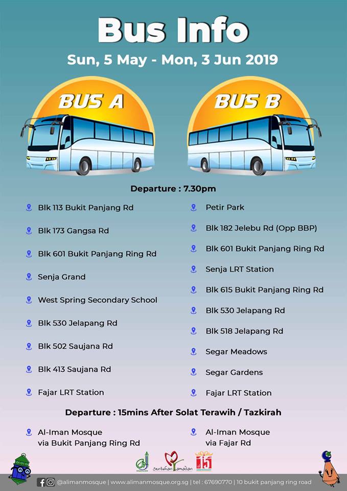 Masjid Al-Amin provides shuttle bus service for Terawih