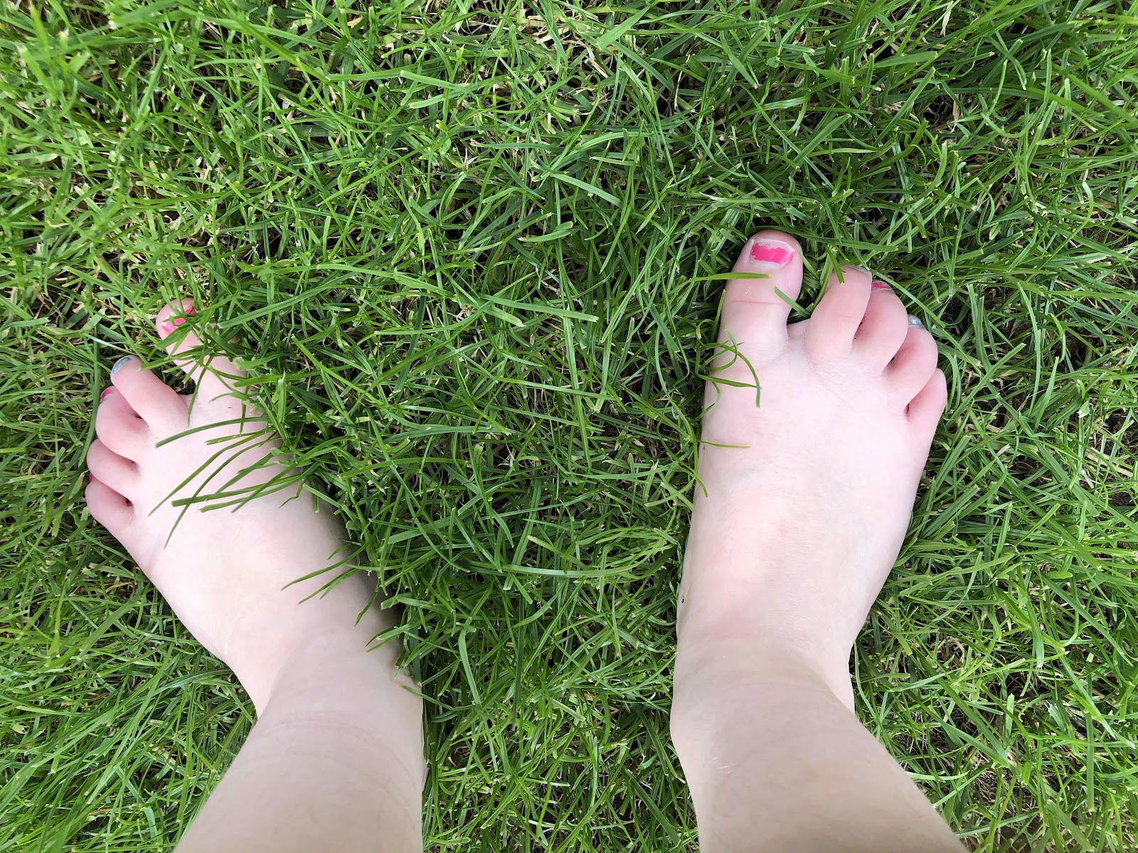 Barefoot in the grass