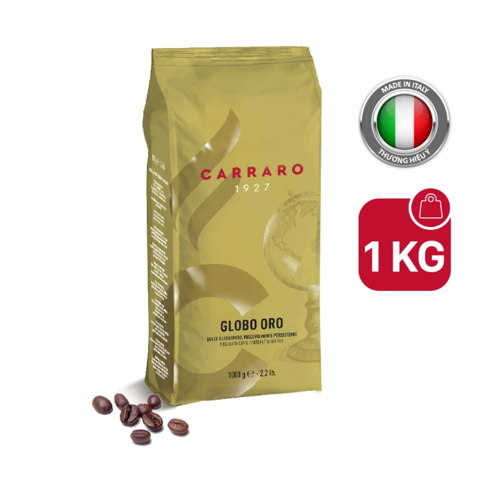 Cà phê hạt Carraro Globo Oro 1kg