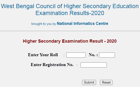 Check West Begal Class 12th Result