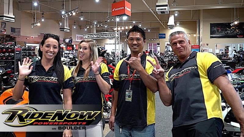 Our amazing team at RideNow, highlighting their YouTube channel, that features motorcycle reviews, news and more. 